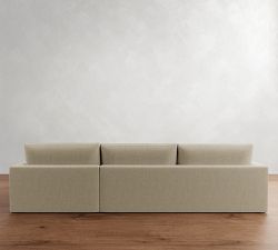 Westwood Square Arm Chaise Sectional (131"&ndash;149")