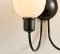 Holmes Milk Glass Double Sconce (13")