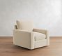 Pearce Modern Square Arm Deep Seat Swivel Chair