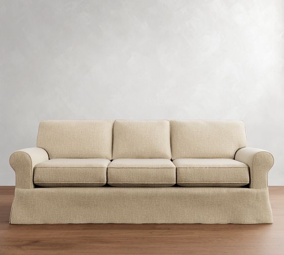 Buchanan Roll Arm Slipcovered Sofa (63"-94") by Pottery Barn