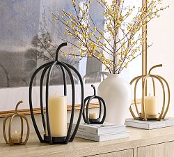 Handcrafted Fallon Pumpkin Candle Holder