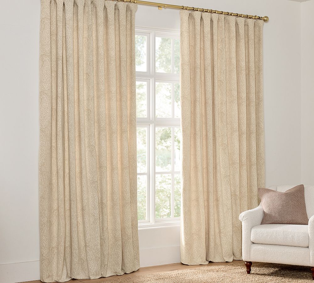 Paisley Jacquard Curtain by Pottery Barn