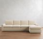 Pearce Modern Square Arm Deep Seat Chaise Sectional (101"&ndash;131")