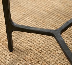 Larkspur Round Marble Side Table (16")