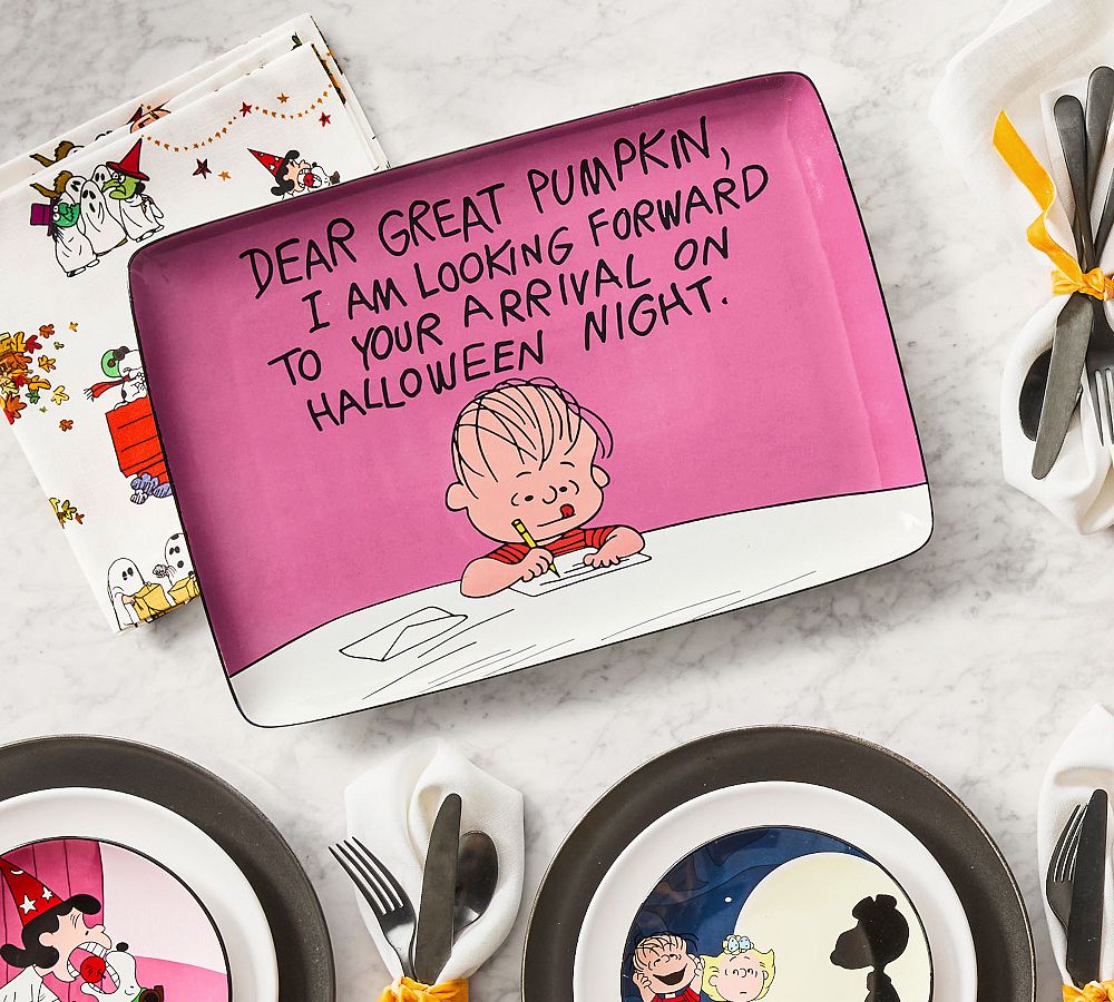 Peanuts™ Great Pumpkin Stoneware Serving Platter by Pottery Barn