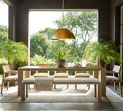 Rockport Metal Rectangular Outdoor Dining Table (76"-96")