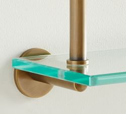 Linden Double Glass Shelf (24")
