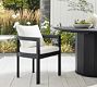 Malibu Metal Curved Outdoor Dining Armchair