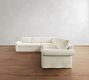 Pearce Roll Arm Deep Seat Slipcovered 3-Piece L-Shaped Sectional (127")