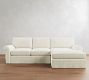 Pearce Roll Arm Deep Seat Slipcovered Chaise Sectional (110"&ndash;150")