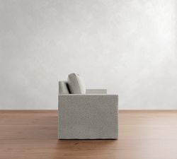 Cameron Modern Square Arm Slipcovered Sofa (61"&ndash;96")
