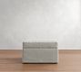 Cameron Modern Square Arm Slipcovered Ottoman