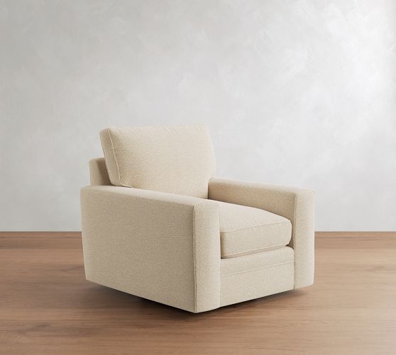 Pearce Square Arm Deep Seat Swivel Chair by Pottery Barn