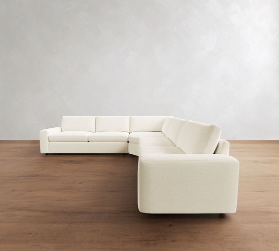 Sierra 3-Piece L-Shaped Wedge Sectional (137"-147") by Pottery Barn