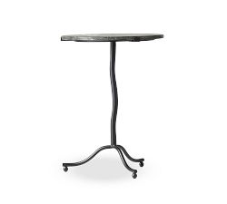 Delmar Round Marble End Table (18.5")