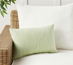 Open Box: Performance Slub Outdoor Pillow, 14" x 20" - Meadow
