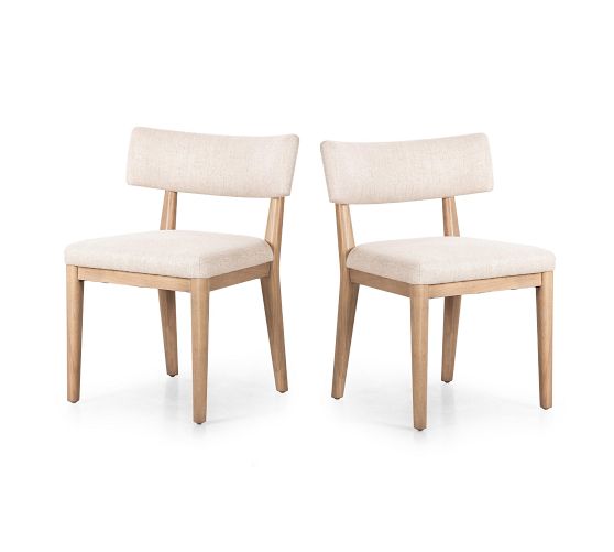 Pardy Upholstered Dining Chairs - Set of 2 by Pottery Barn
