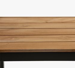 Lafayette Teak Rectangular Outdoor Dining Table (63")