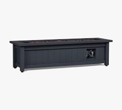Sila Steel Rectangular Propane Fire Pit Table with Cover (50")