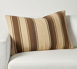 Tarim Striped Handwoven Lumbar Pillow Cover