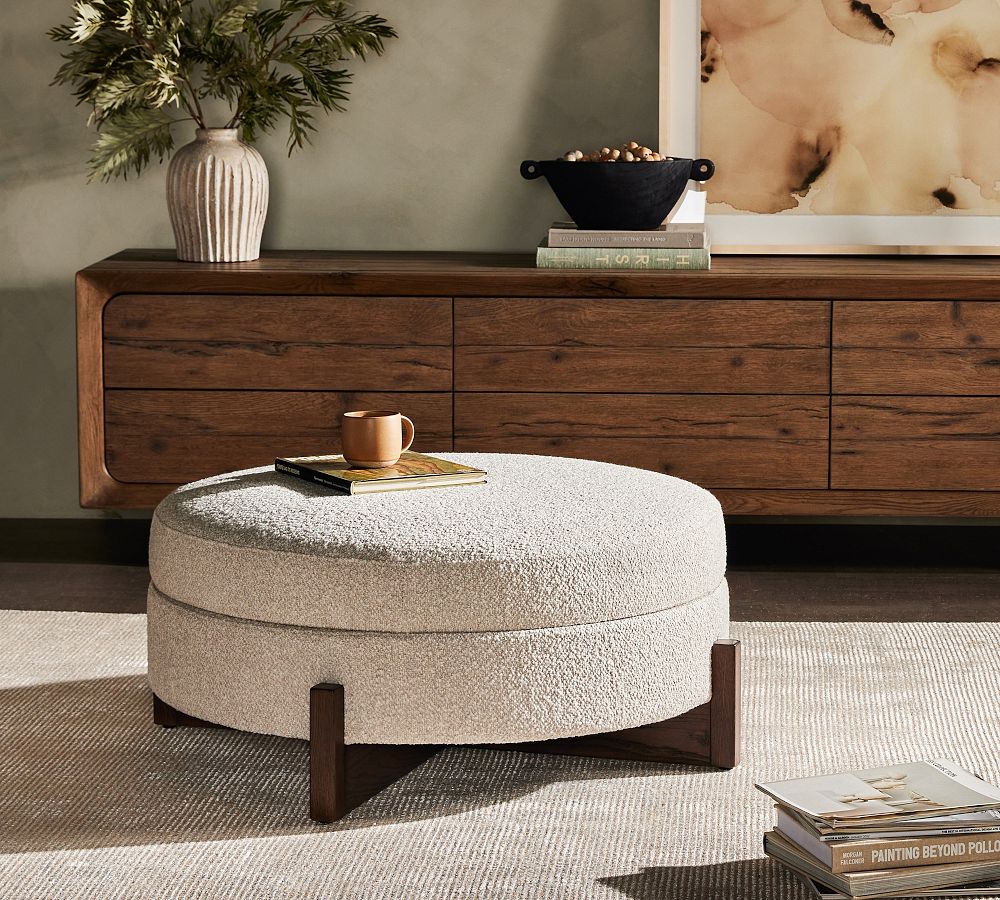 Ames Storage Ottoman by Pottery Barn