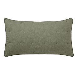 Open Box: Belgian Flax Linen Comforter Sham, King, Set of 2 - Loden