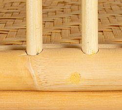 Peni Rattan &amp; Bamboo Console Table (33")