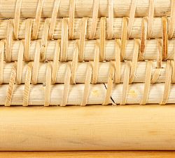 Peni Rattan &amp; Bamboo Console Table (33")