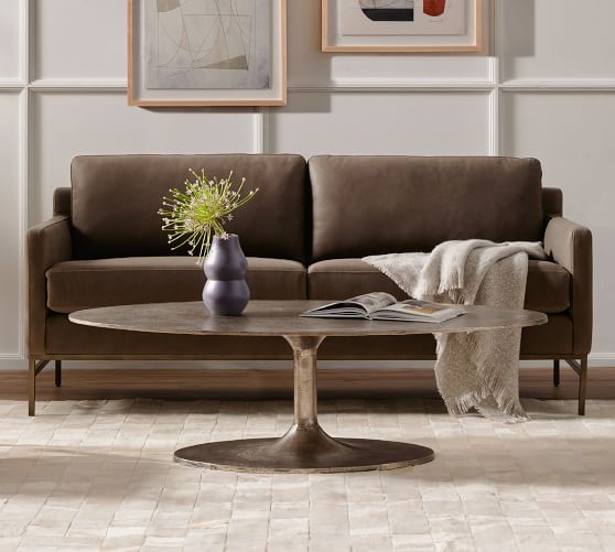 Collier Metal Oval Coffee Table (55