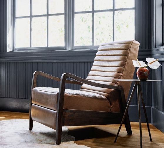 Daphne Leather Recliner by Pottery Barn