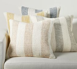 Faye Textured Striped Pillow Cover