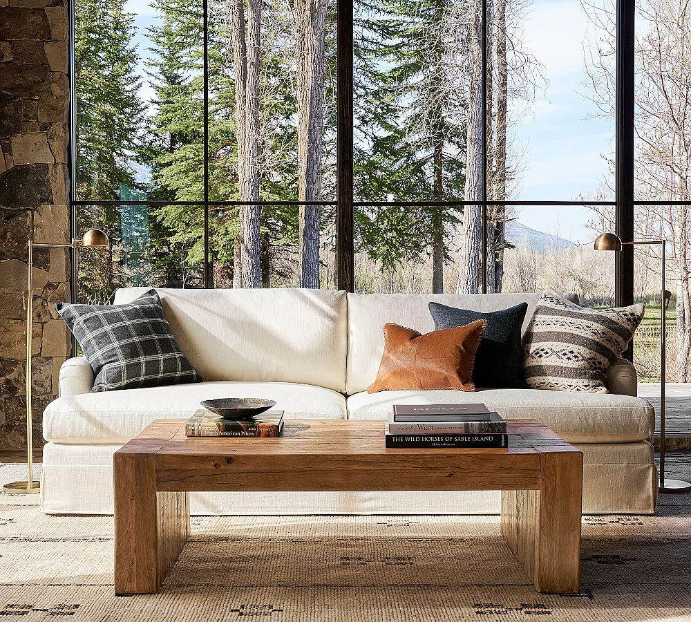 Bozeman Rectangular Coffee Table (55") by Pottery Barn