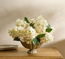 Faux Composed Cone Hydrangea Arrangement