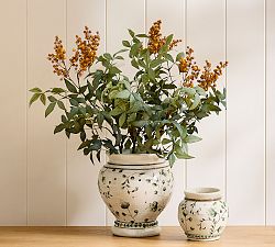 Faux Orange Berry Branch