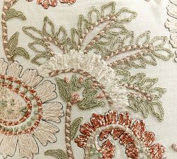 Calloway Paisley Embroidered Pillow Cover