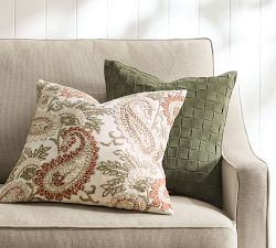 Calloway Paisley Embroidered Pillow Cover