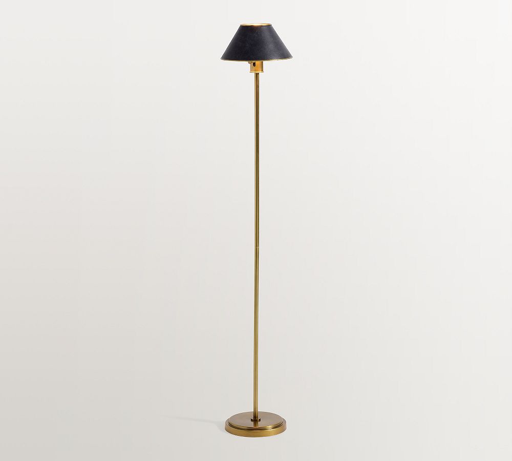 Ford Metal & Leather Floor Lamp (54") by Pottery Barn