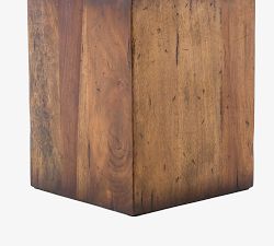 Parkview Square Reclaimed Wood End Table (14")