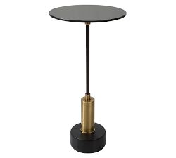 Kian Round Marble Cocktail Table (11.75")