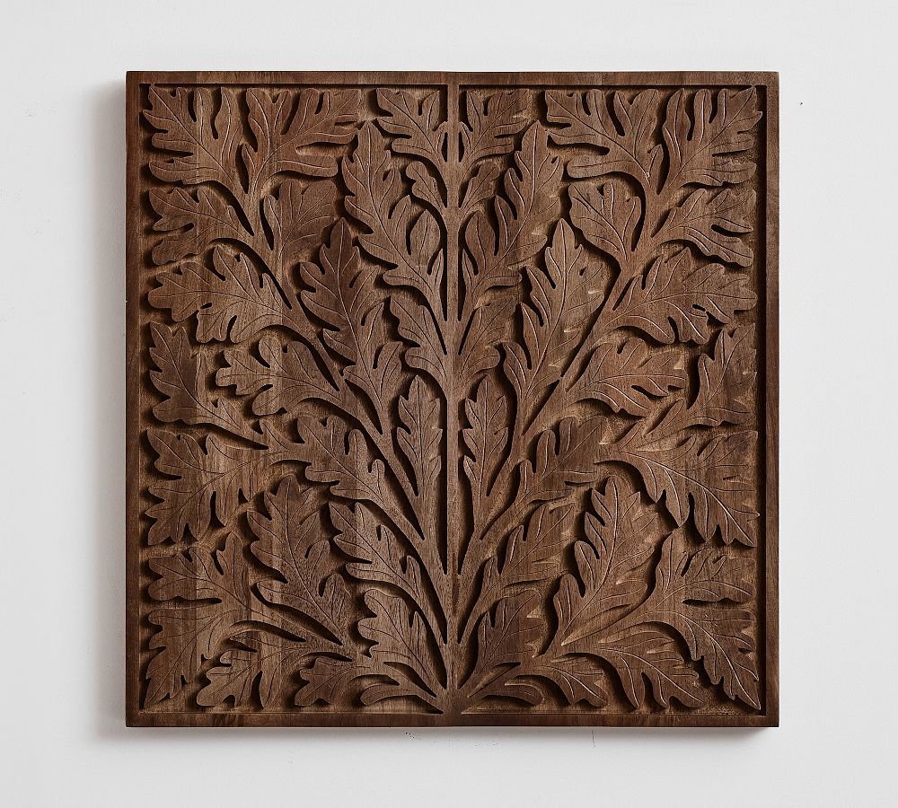 Wood Carved Wall Art by Pottery Barn