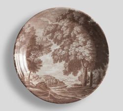 Etched Garden Stoneware Salad Plates - Set of 4