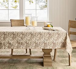 Sorrel Toile Organic Cotton Tablecloth