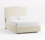 Elliot Curved Upholstered Footboard Storage Platform Bed