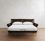 PB Comfort Modern Roll Arm Leather Sleeper Sofa (61"&ndash;87")