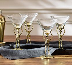 Skeleton Martini Glasses
