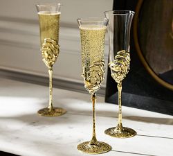Skeleton Champagne Glasses - Set of 4