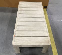 Open Box: Aptos Rectangular Outdoor Coffee Table (52") - Sandwash