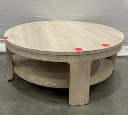 Open Box: Aptos Round Coffee Table (40") - Sandwash