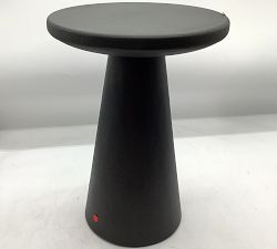 Open Box: Avila Metal Round Outdoor Accent Table, Medium (16" Diam.) - Bronze