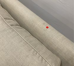 Open Box: Cameron Square Arm Sofa (86"), 3-Seater - Sunbrella® Performance Slub Tweed Pebble